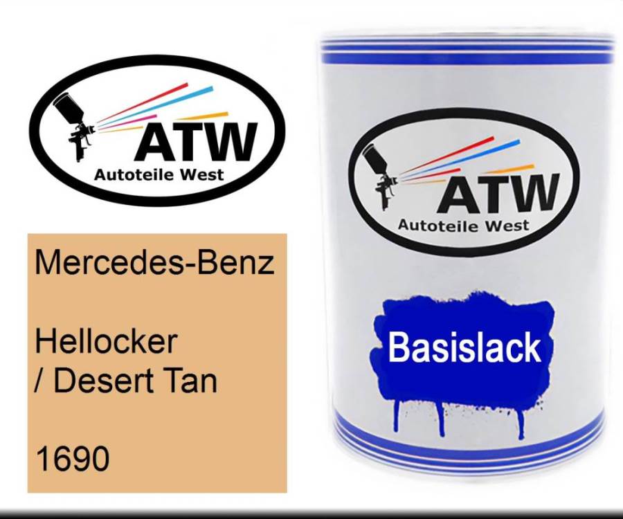 Mercedes-Benz, Hellocker / Desert Tan, 1690: 500ml Lackdose, von ATW Autoteile West.